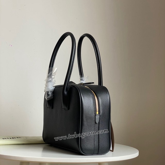 Burberry專門店新款女士帆布手提包 巴寶莉時裝秀款保齡球包Cube立方包 yxb1244